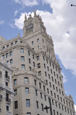 The old stylish house . The architecture of Spain .