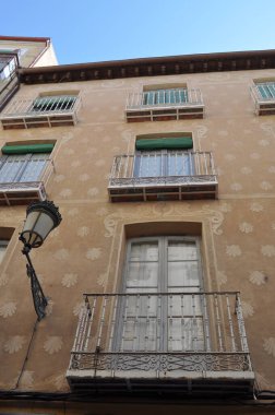 The old house in the old city . The architecture of Spain .