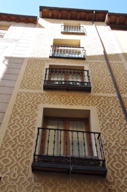 The old house in the old city . The architecture of Spain .