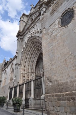 The view the old street in Europe . 