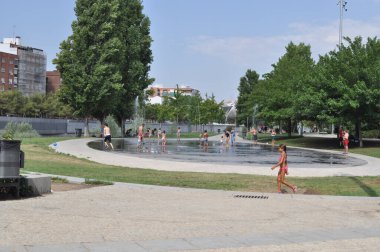 The modern park . Somewhere in Europe .