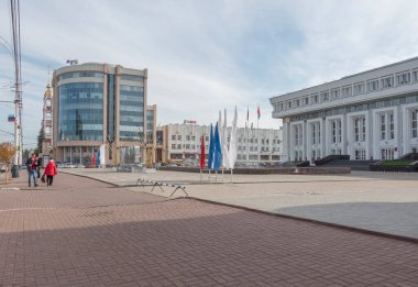 Tambov, Rusya. Tambov bölgesinin 11 Ekim 2021 Yönetim Binası.