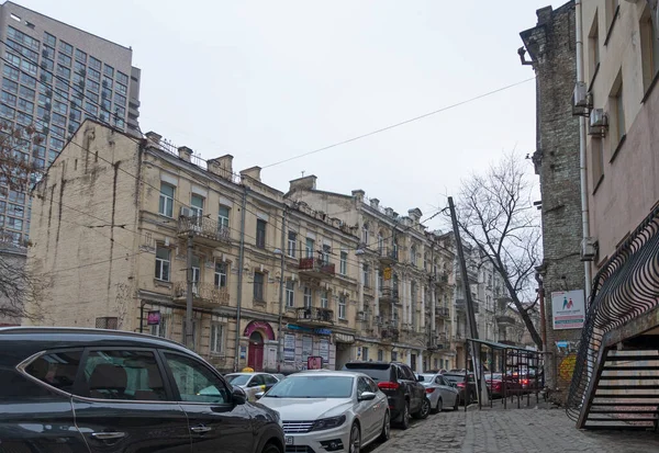 Dmitrievskaja straat in Kiev — Stockfoto