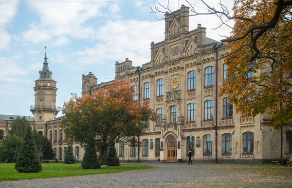 Keiv Ukrajina Října2022 Pohled Hlavní Budovu Kyjevského Polytechnického Institutu Podzimní — Stock fotografie