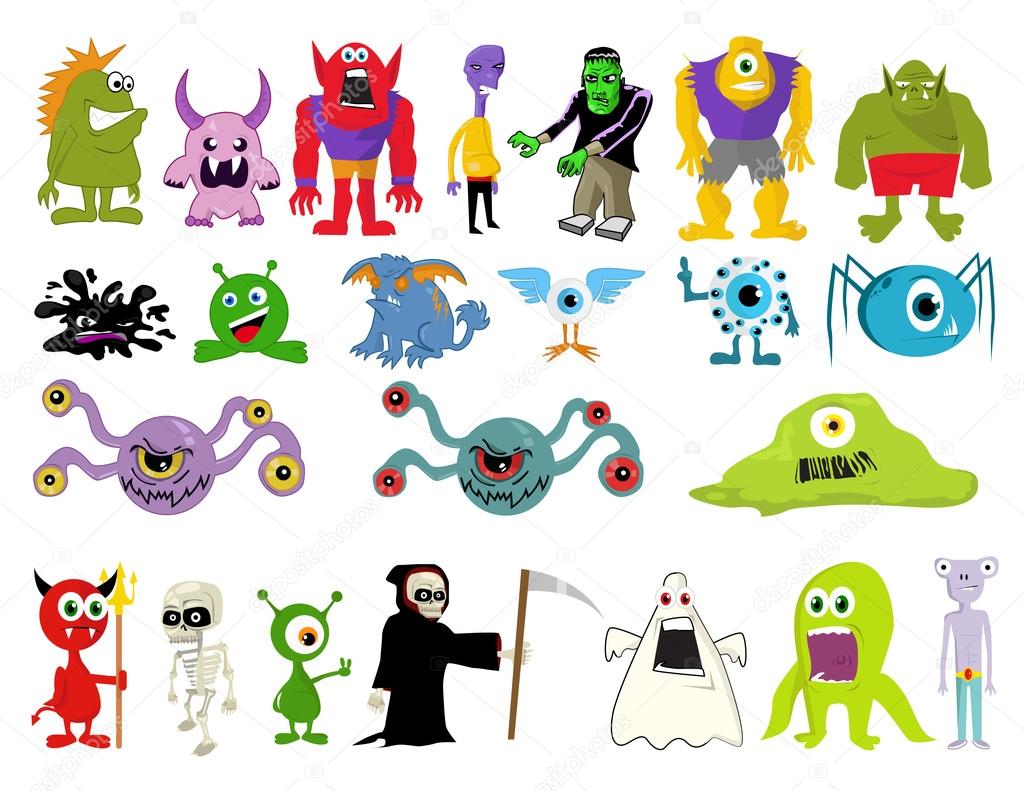 Illustration of monsters