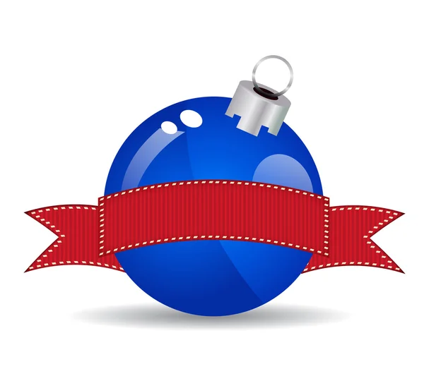 Christmas balls on white background — Stock Photo, Image