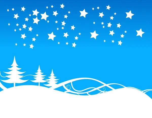 Blau Weihnachten Hintergrund Illustration — Stockfoto