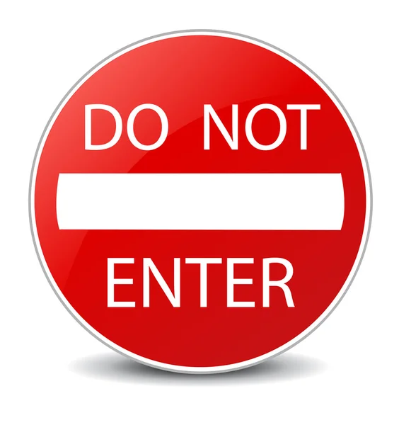 Do Not Enter warning sign — Stock Photo, Image