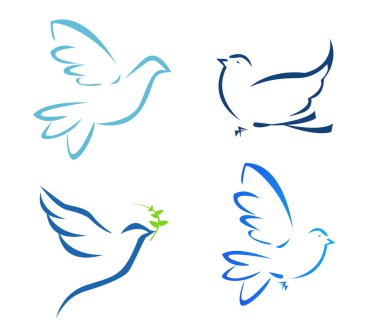  illustration of flying dove