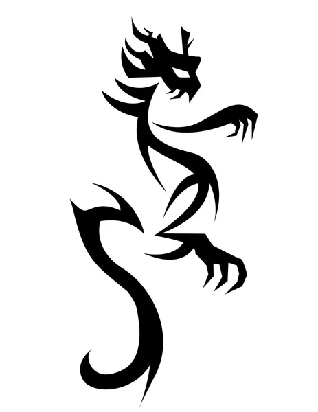 ドラゴンのタトゥーのデザイン — ストック写真