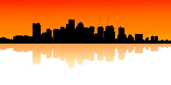 Illustration of urban skylines — Stock Photo, Image