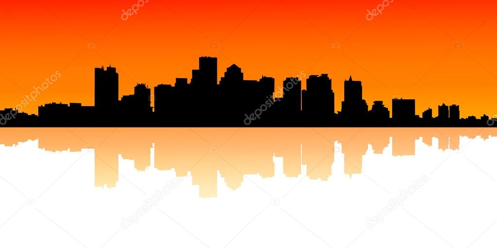  illustration of urban skylines
