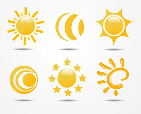 Güneş simgeleri kümesi