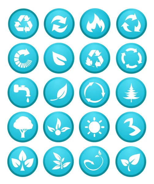 Environmentální ikony a prvky návrhu — Stock fotografie