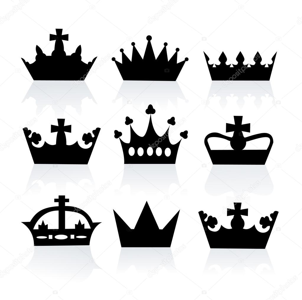  illustration of different crowns