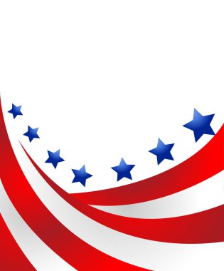 USA flag in style