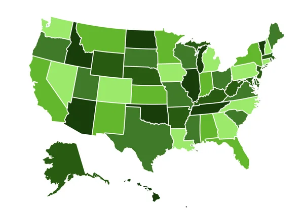 Mapa USA —  Fotos de Stock