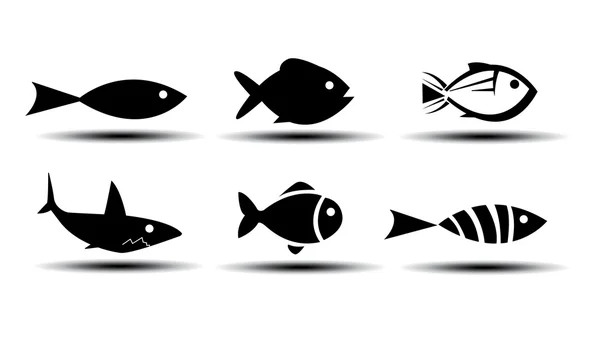 Fish Icons — Stock Photo, Image