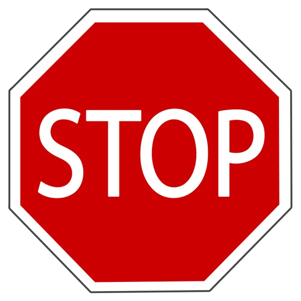 Illustrazione del segno di stop — Foto Stock