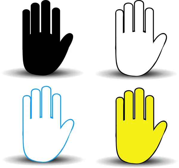 Hand ikoner — Stockfoto