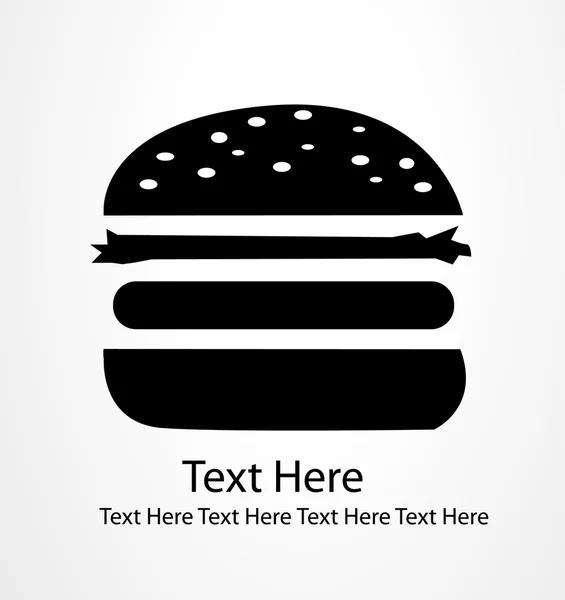 Hamburger ikonra — Stock Fotó