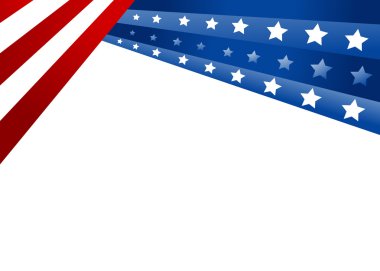 USA flag in style 