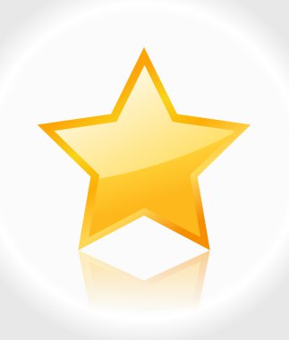 parlak altın yıldız