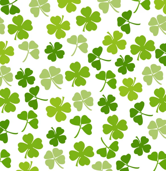 St. Patrick 's dag achtergrond met shamrock — Stockfoto