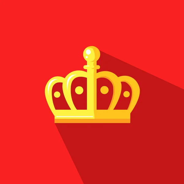 Illustration of a crown crown in flat design style — Stock Photo, Image