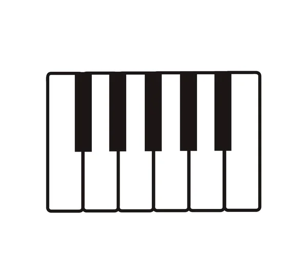 Piano Icon Design Isoliert Auf Weißem Hintergrund — Stockvektor