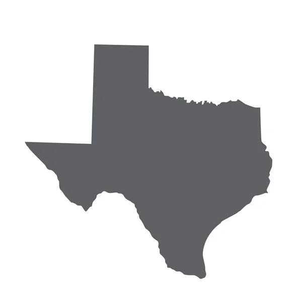 德克萨斯州地图矢量 — 图库矢量图片