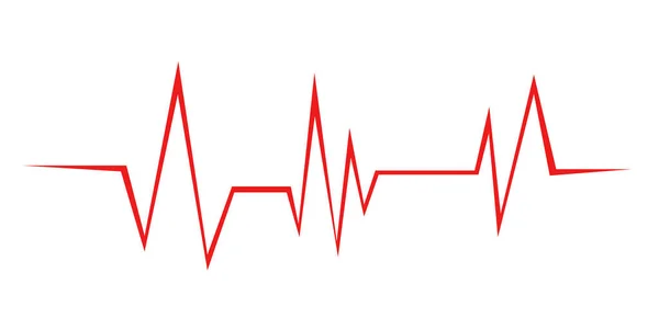 Hartslag Cardiogram Icoon Vector — Stockvector