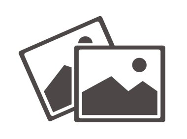 Resim simgesi vektörü. fotoğraf galerisi simgesi