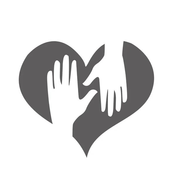 Heart Hands Vector Illustration — Stock Vector