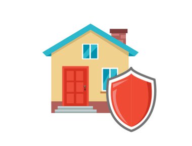 kalkan simgesi vektör illüstrasyonu