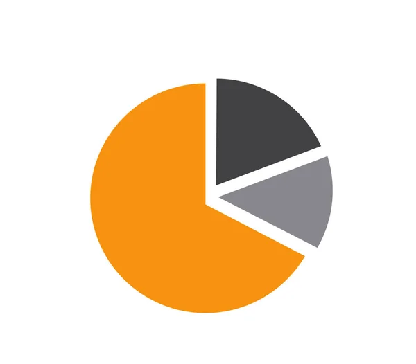 Icona Vettoriale Grafico Torta — Vettoriale Stock