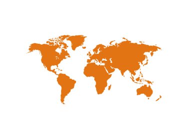 Dünya harita vektör Illustration tasarım