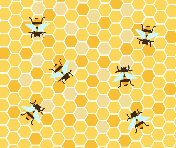 Μέλισσες Διάνυσμα Illustratiuon Σχεδιασμό — Διανυσματικό Αρχείο