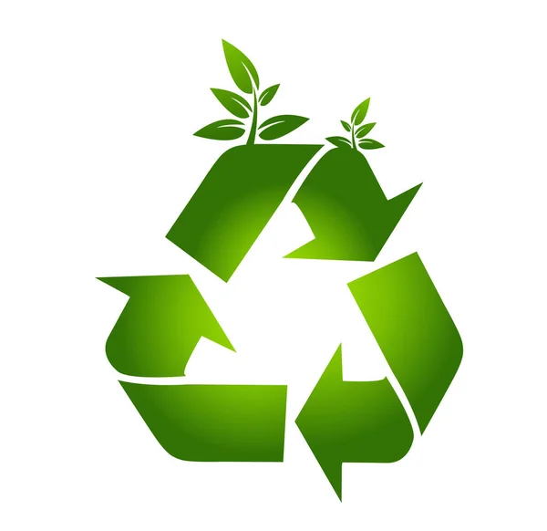 Vektor Recycling Zeichen Illustration — Stockvektor