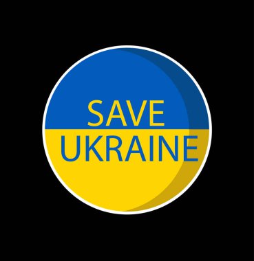 Ukrayna bayrağı illüstrasyon vektör