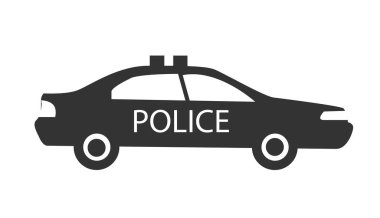 Polis araba vektör çizim