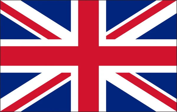 British Flag Vector Illustration Design — ストックベクタ