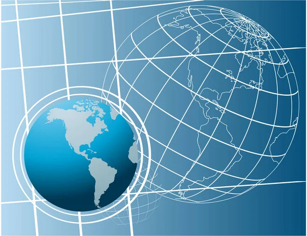 World Globe Vector Illustration Design — ストックベクタ