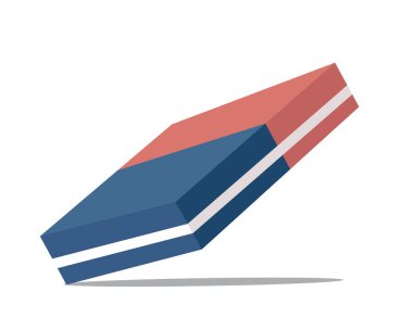 kauçuk silgi mürekkep vektör çizimi