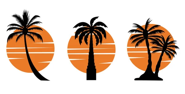 Palmboombeeldvector — Stockvector