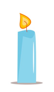 Beyaz üzerinde candel vektör illüstrasyonu