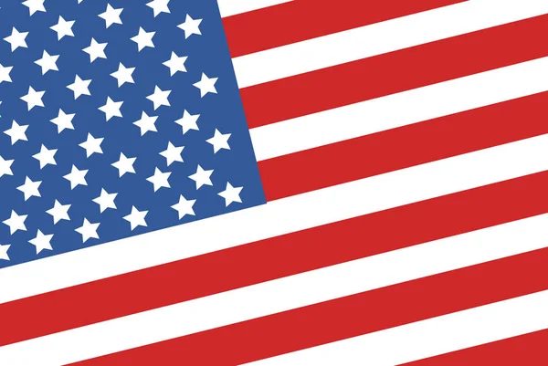 Vereinigte Staaten Von Amerika Flagge Isolierten Vektor — Stockvektor