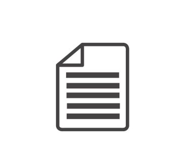 belge simgesi vektör illüstrasyonu