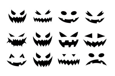 Cadılar Bayramı Balkabağı korkunç yüzü