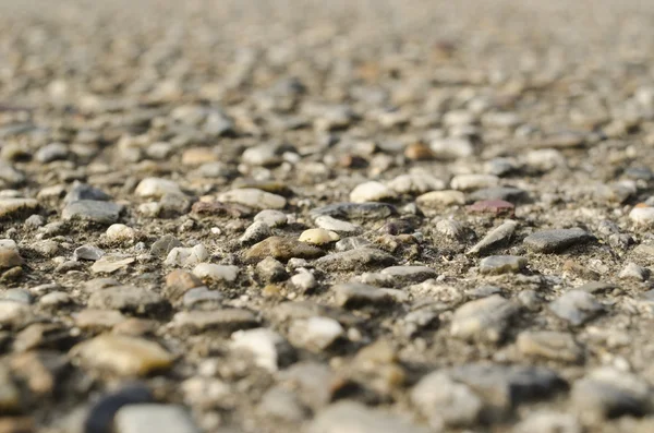 Makrohintergrund Schotterstraße — Stockfoto